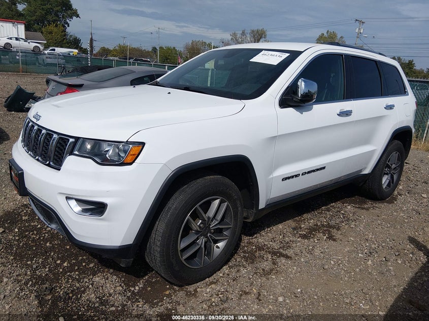 Vin: 1c4rjfbg7kc788682, lot: 46730324, jeep grand cherokee limited 4x4 20192