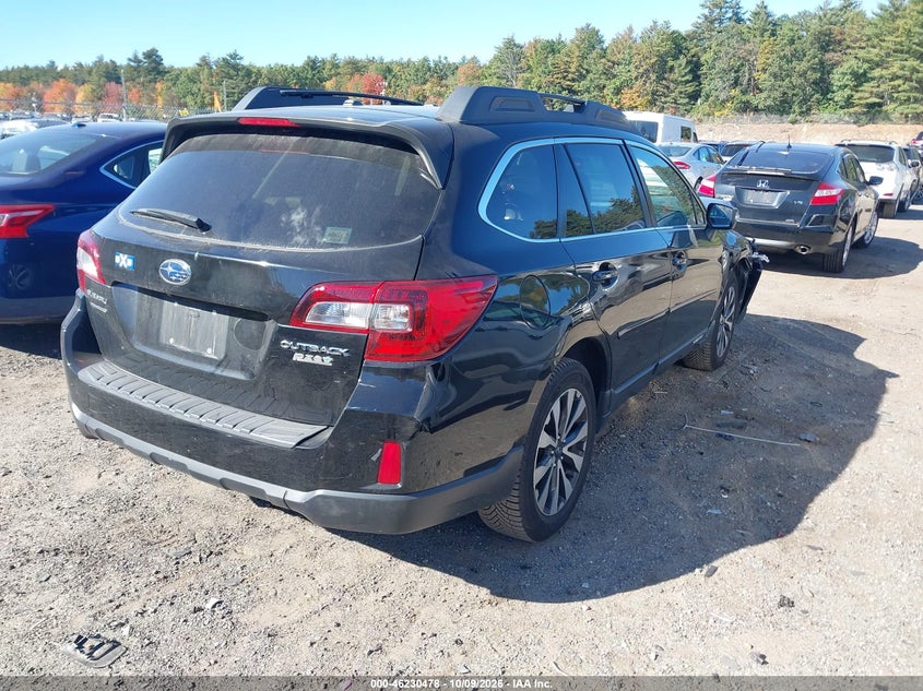 Vin: 4s4bsalcxf3211238, lot: 46730466, subaru outback 2.5i limited 20154