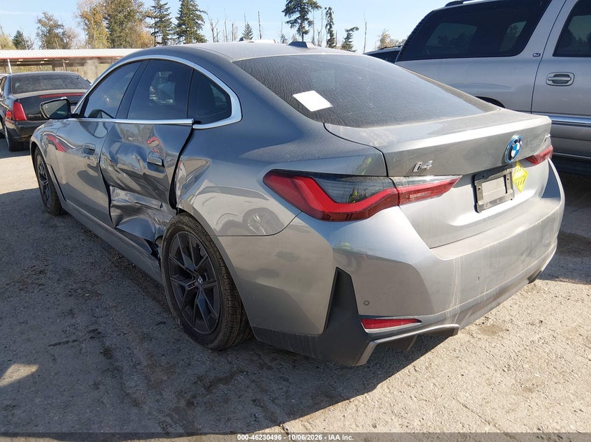 Vin: wby73aw04pfn56692, lot: 46730490, bmw i4 edrive40 20233