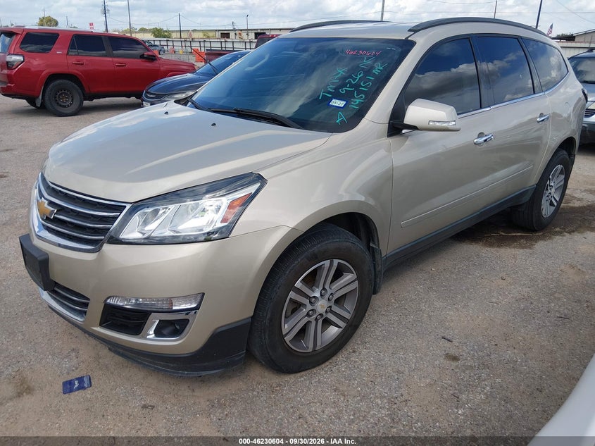 Vin: 1gnkrhkd8gj145151, lot: 46730598, chevrolet traverse 2lt 20162