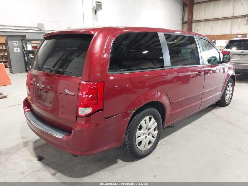 Vin: 2c4rdgbg8er393077, lot: 46730652, dodge grand caravan se 20144