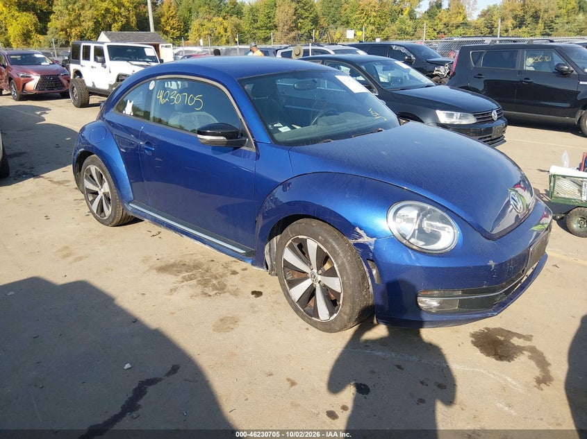 VOLKSWAGEN BEETLE 2012 VIN 3VW4A7ATXCM626508
