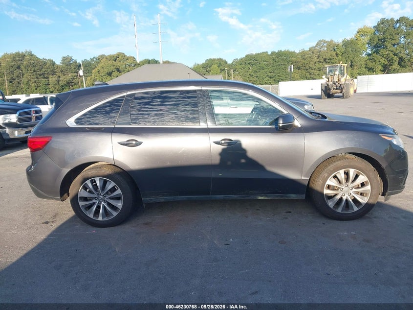 ACURA MDX 2016 VIN 5FRYD3H46GB004337