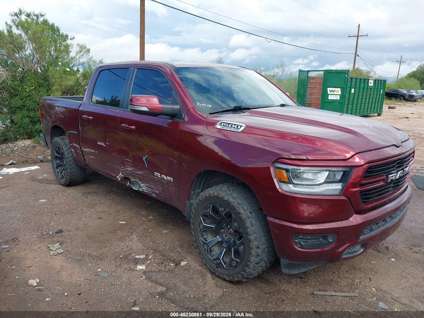 Vin: 1c6srfft3kn511458, lot: 46730875, ram 1500 big horn/lone star  4x4 5'7 box 2019 img_1