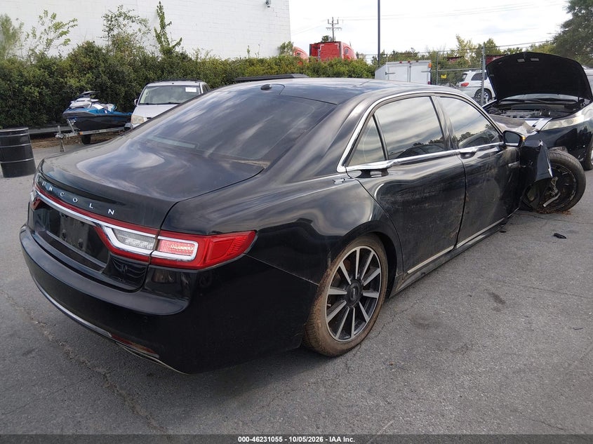 Vin: 1ln6l9nc2h5606175, lot: 46731049, lincoln continental reserve 20174