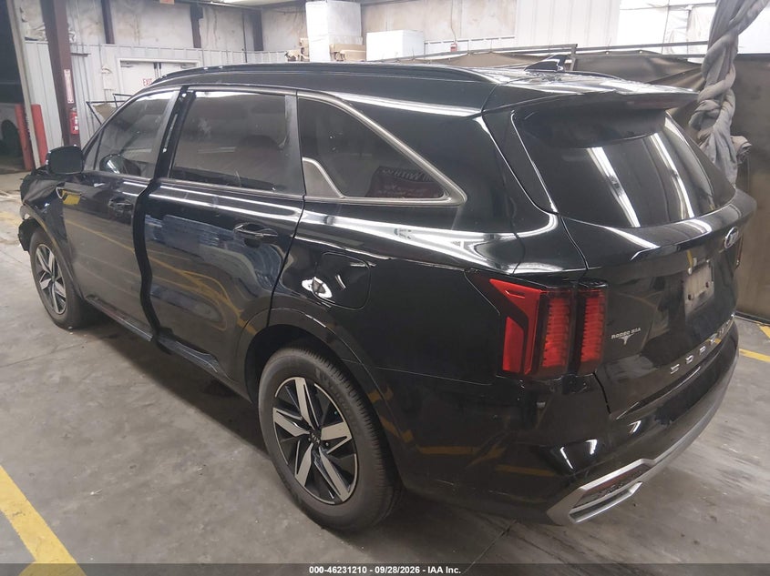 Vin: 5xyrl4lc0mg009003, lot: 46731204, kia sorento s 20213