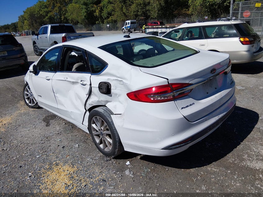 Vin: 3fa6p0lu4hr319696, lot: 46731260, ford fusion hybrid se 20173