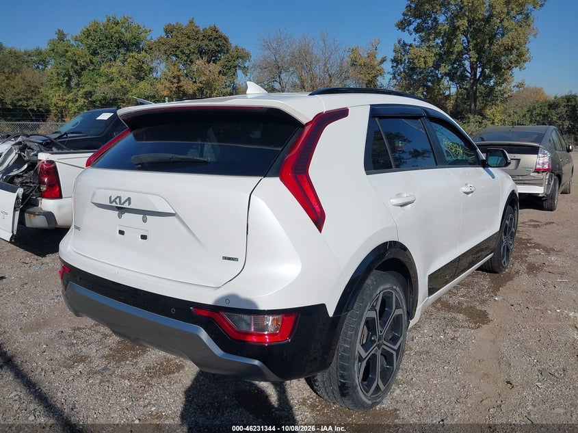 Vin: kndcr3le3p5056510, lot: 46731338, kia niro ex touring 20234