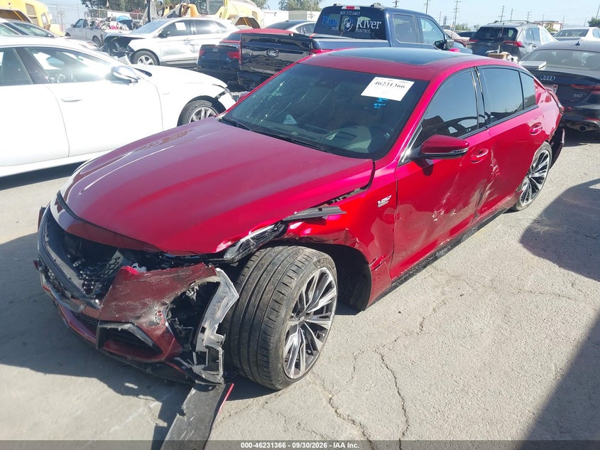 2024 Cadillac Ct5-V V-Series Blackwing, Front End, IAAI, VIN 1G6D35R64R0810194 — photo 2