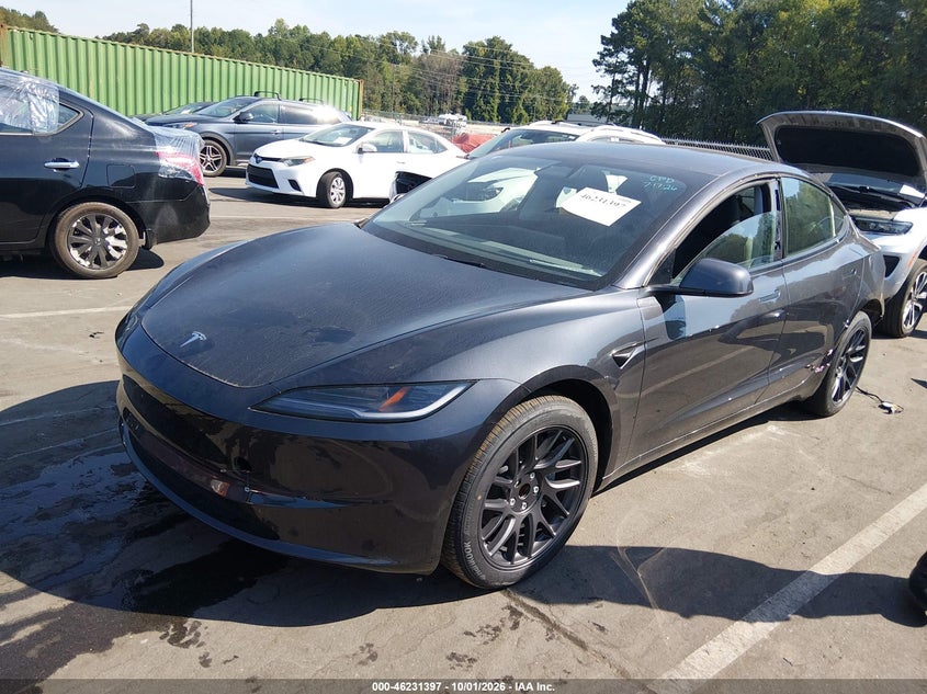 Vin: 5yj3e1ea1sf953875, lot: 46731391, tesla model 3 long range rear-wheel drive/standard rear-wheel drive 20252