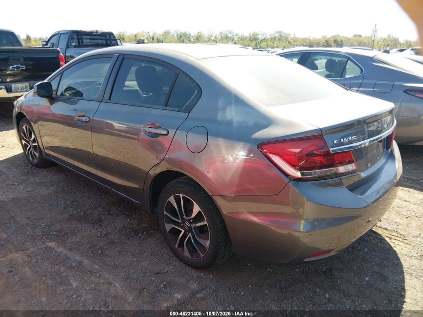 Vin: 19xfb2f92de040437, lot: 46731399, honda civic ex-l 20133