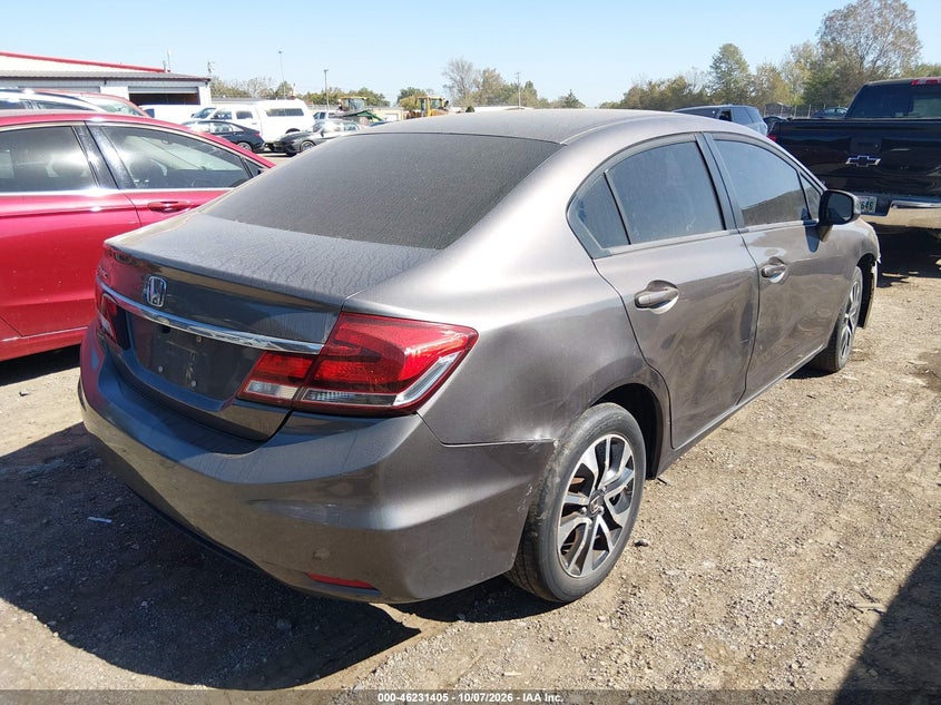 Vin: 19xfb2f92de040437, lot: 46731399, honda civic ex-l 20134
