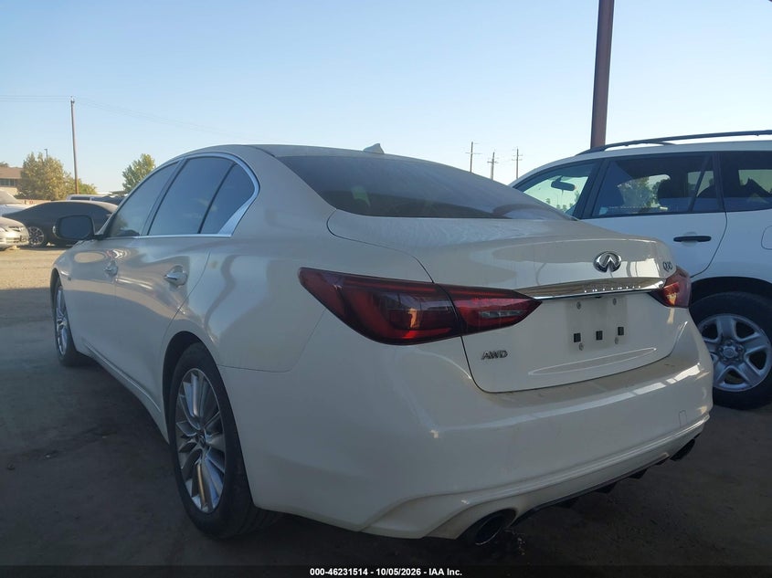 Vin: jn1ev7ar6jm436443, lot: 46731508, infiniti q50 3.0t luxe 20183