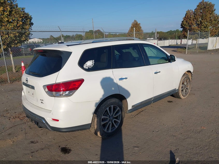 Vin: 5n1ar2mm1dc682194, lot: 46731519, nissan pathfinder sl 20134