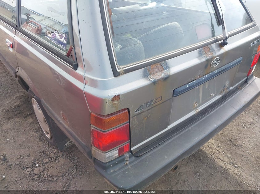 SUBARU LOYALE 1991 VIN JF2AN52B5MD410486