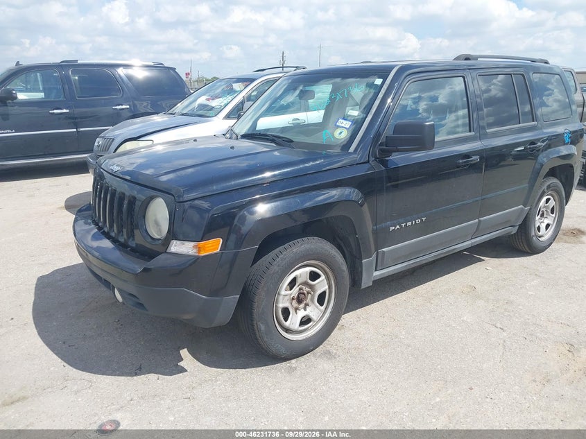 Vin: 1c4njpba9dd235173, lot: 46731730, jeep patriot sport 20132