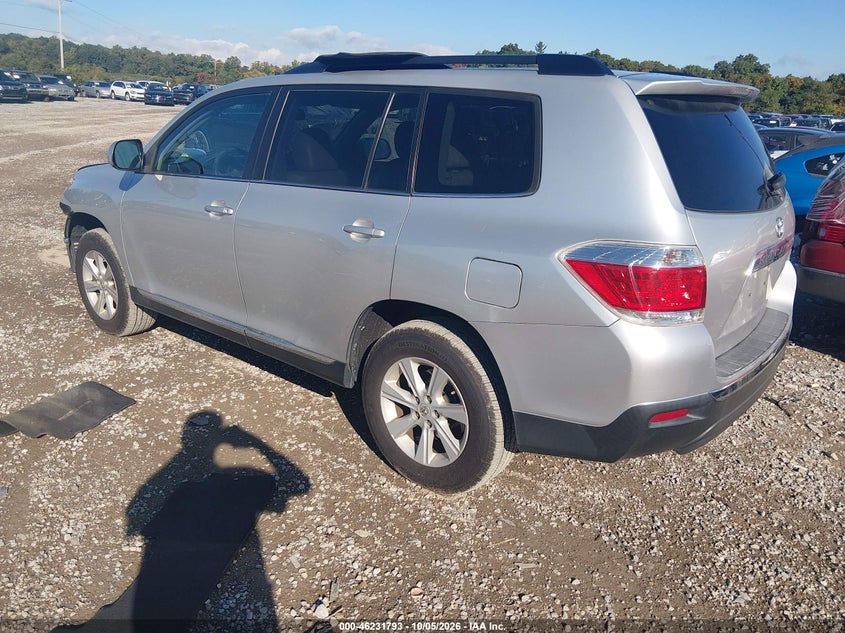 Vin: 5tdbk3eh0ds238968, lot: 46731787, toyota highlander se v6 20133