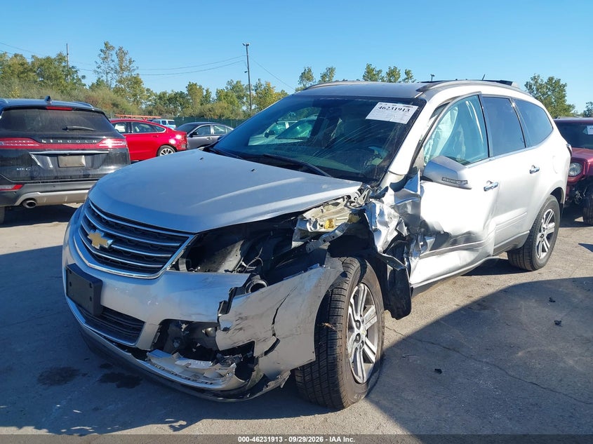 Vin: 1gnkrhkdxfj363929, lot: 46731907, chevrolet traverse 2lt 20152