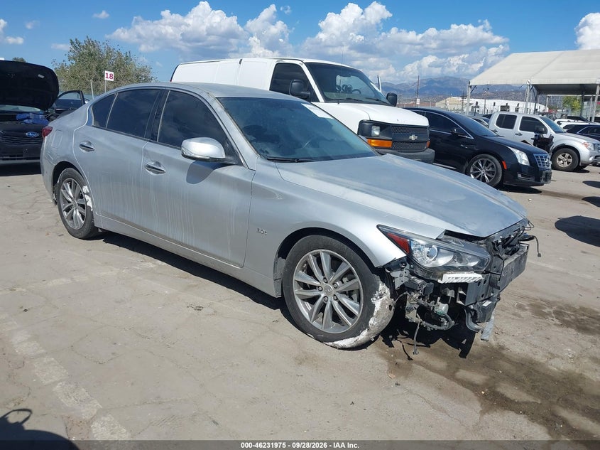 2020 Infiniti Q50 Pure, Left Front, IAAI, VIN JN1EV7APXLM200685