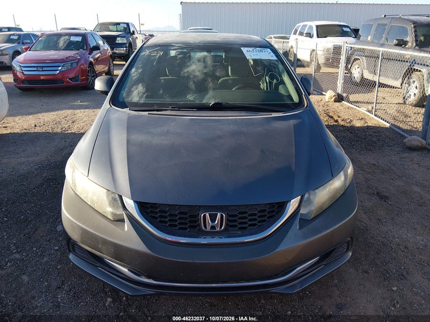 HONDA CIVIC 2013 VIN 19XFB2F54DE091371