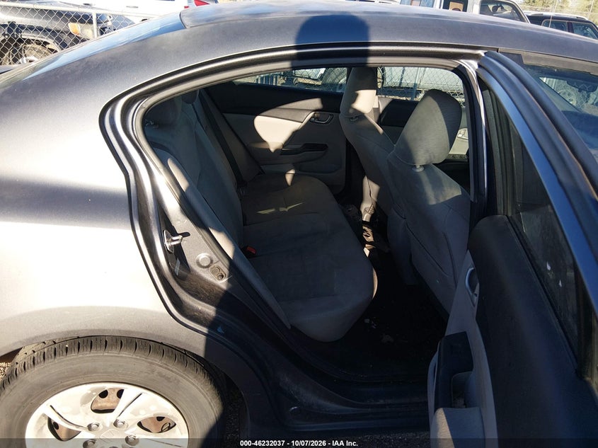HONDA CIVIC 2013 VIN 19XFB2F54DE091371
