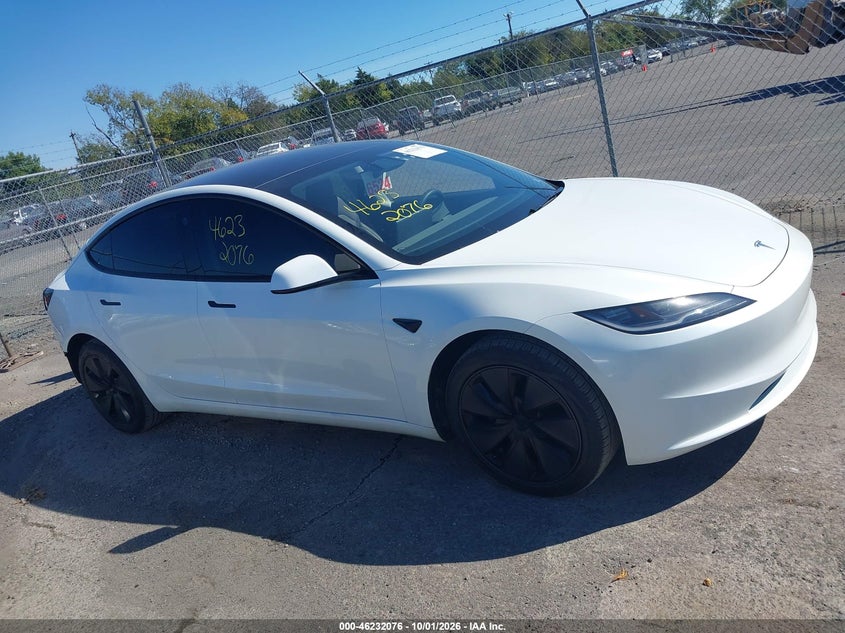 TESLA MODEL 3 2025 VIN 5YJ3E1EA3SF010354