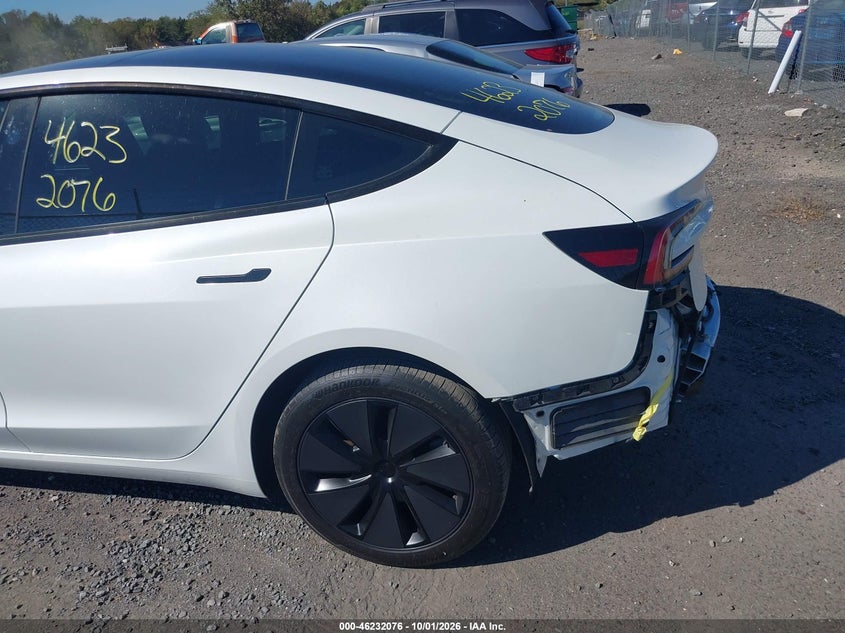 TESLA MODEL 3 2025 VIN 5YJ3E1EA3SF010354