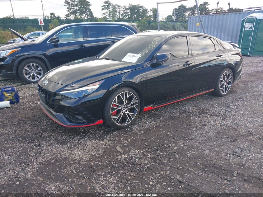 Vin: kmhlw4ak3pu010605, lot: 46732092, hyundai elantra n 20232