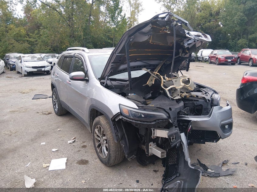 Vin: 1c4pjmlb7kd354707, lot: 46732144, jeep cherokee latitude plus 4x4 20191