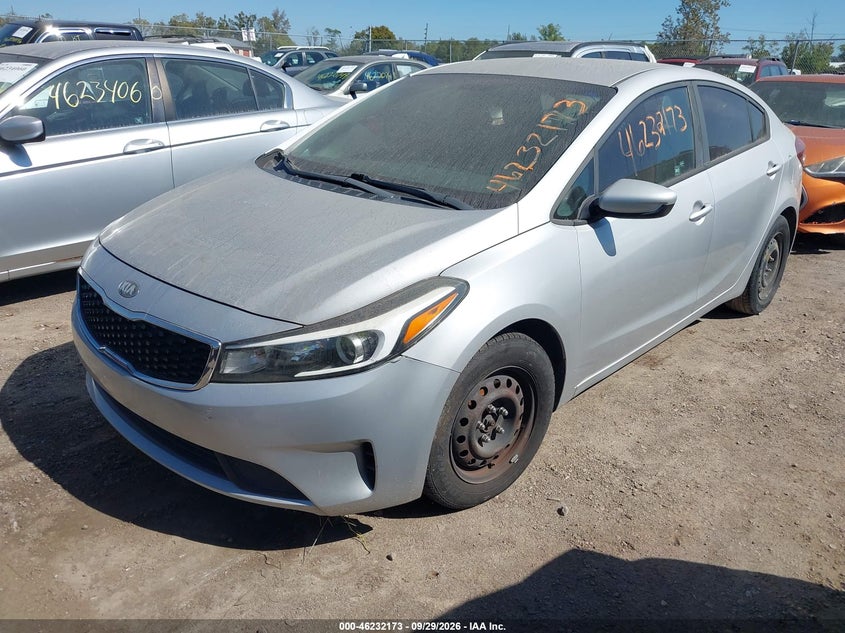 Vin: 3kpfk4a71he086378, lot: 46732167, kia forte lx 20172