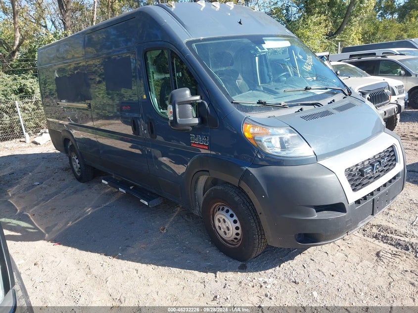 Vin: 3c6urvjg8ke542318, lot: 46732220, ram promaster 3500 cargo van high roof 159 wb ext 2019 img_1