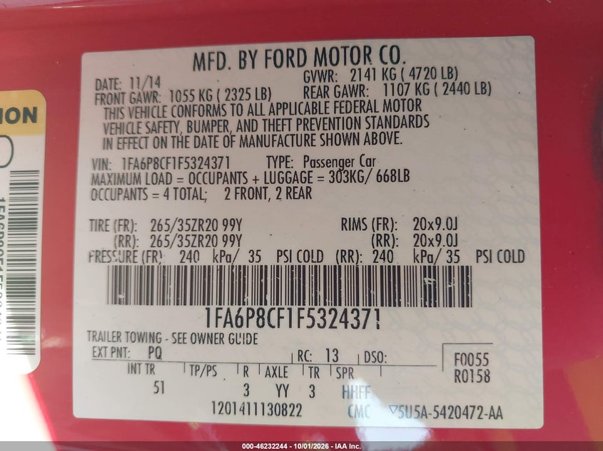 FORD MUSTANG - zdjęcie 9