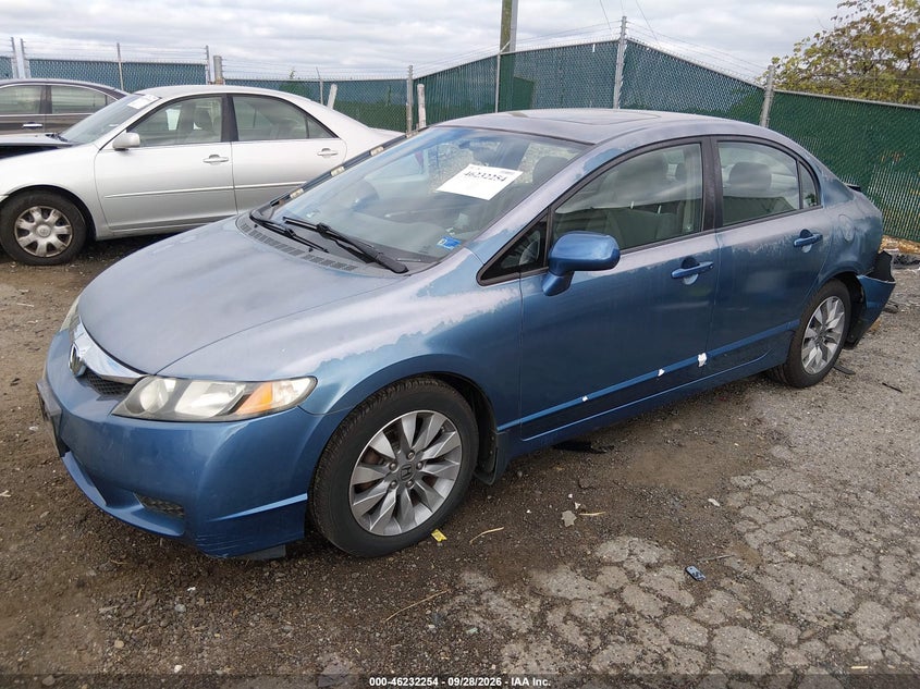 2009 Honda Civic Ex, Удар сзади, IAAI, VIN 2HGFA16879H507966 — фото 2