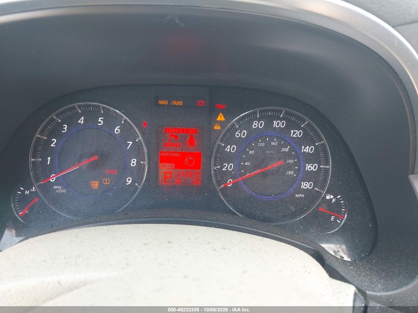 INFINITI FX35 2011 VIN JN8AS1MW2BM732455