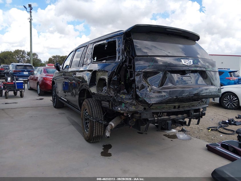 Vin: 1gys9nrl3sr363569, lot: 46732307, cadillac escalade esv sport 20253