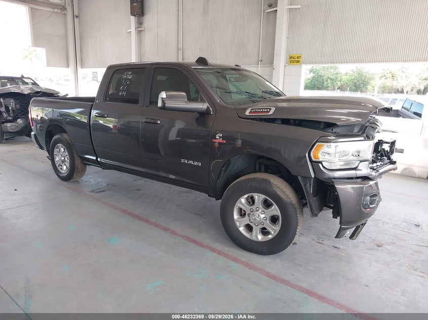 Vin: 3c6ur5dl1ng350742, lot: 46732363, ram 2500 big horn  4x4 6'4 box 20221