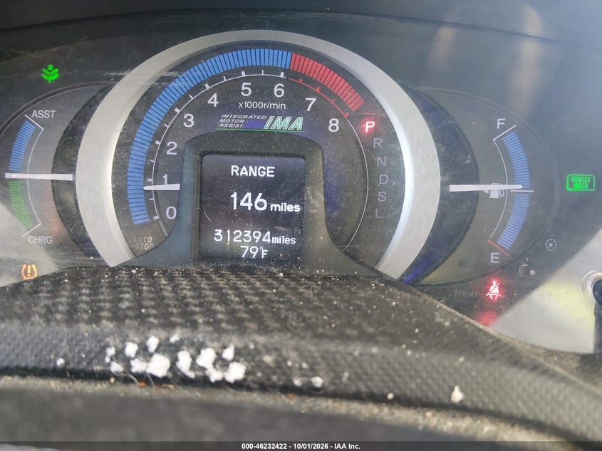 HONDA INSIGHT 2011 VIN JHMZE2H56BS009196