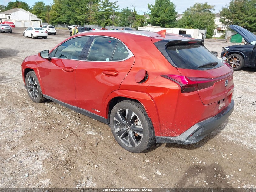 LEXUS UX 250H 2022 VIN JTHP9JBH5N2057379