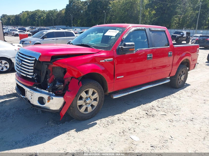 Vin: 1ftfw1ct8bfb38020, lot: 46732524, ford f-150 xlt 20112