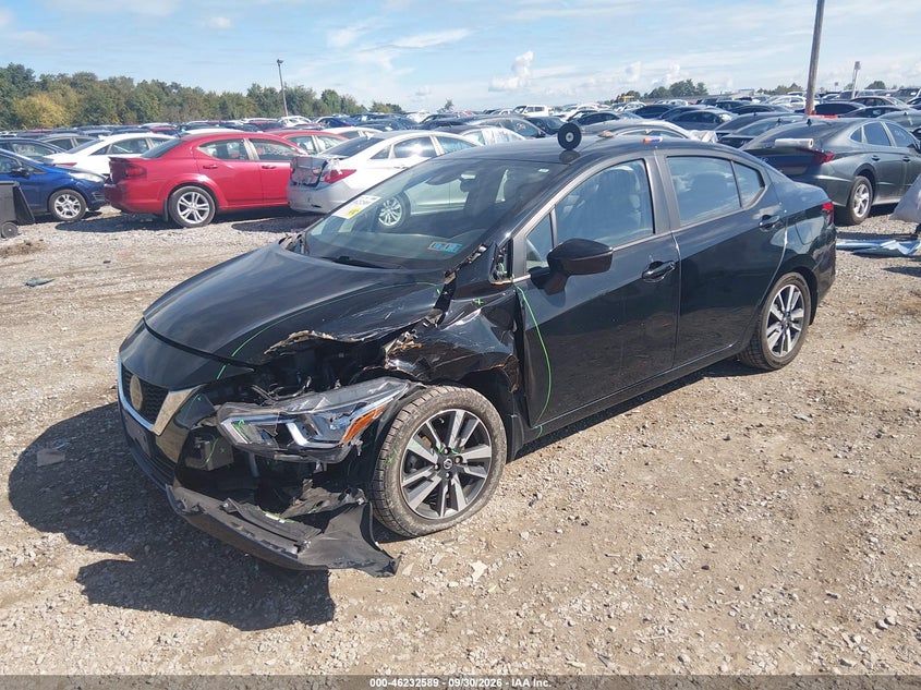 Vin: 3n1cn8ev0ml836873, lot: 46732583, nissan versa sv xtronic cvt 20212