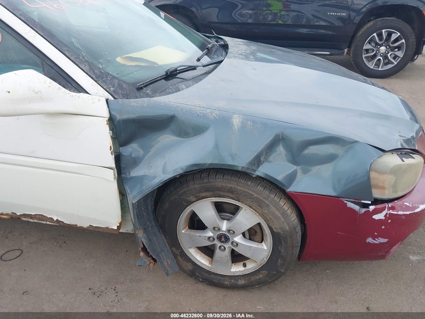 PONTIAC GRAND PRIX 2006 VIN 2G2WP552861135547