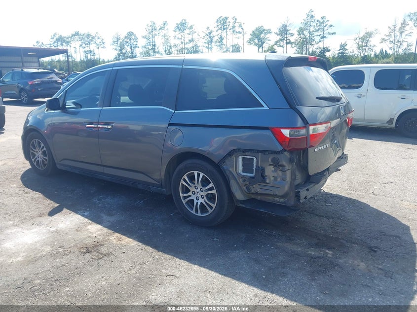 Vin: 5fnrl5h68cb117643, lot: 46732689, honda odyssey ex-l 20123