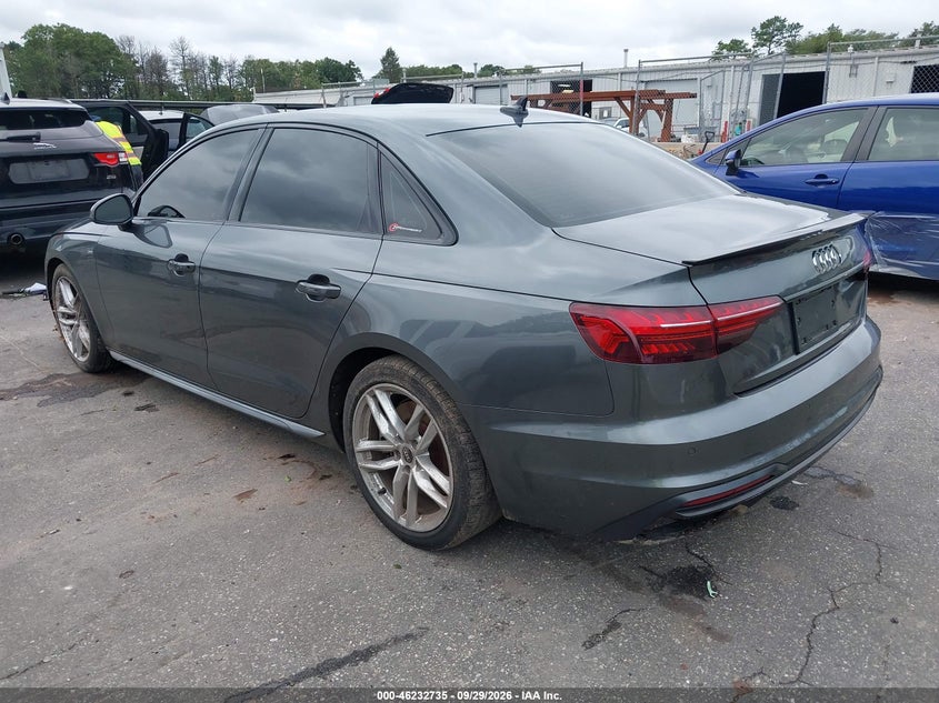 Vin: waueaaf4xma032650, lot: 46732729, audi a4 premium plus 45 tfsi s line quattro s tronic 20213