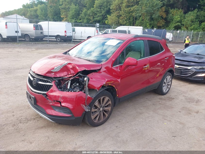 Vin: kl4cjasb0lb021562, lot: 46732730, buick encore fwd preferred 20202
