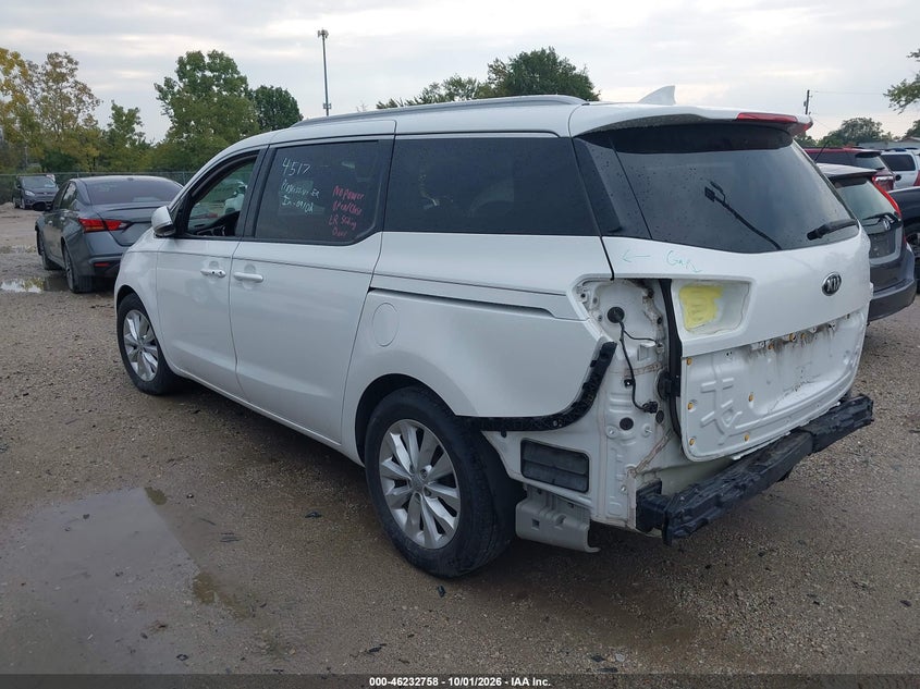 Vin: kndmc5c12j6405186, lot: 46732752, kia sedona ex 20183