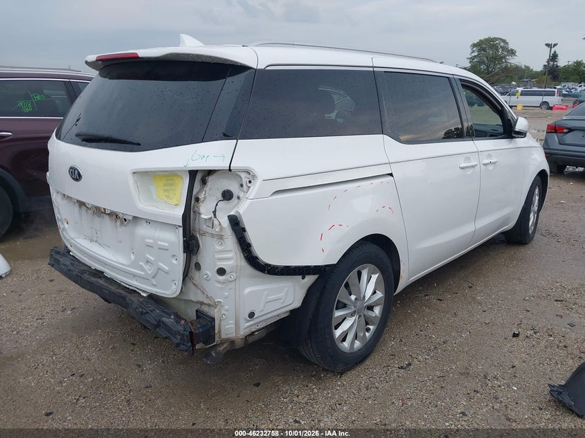 Vin: kndmc5c12j6405186, lot: 46732752, kia sedona ex 20184