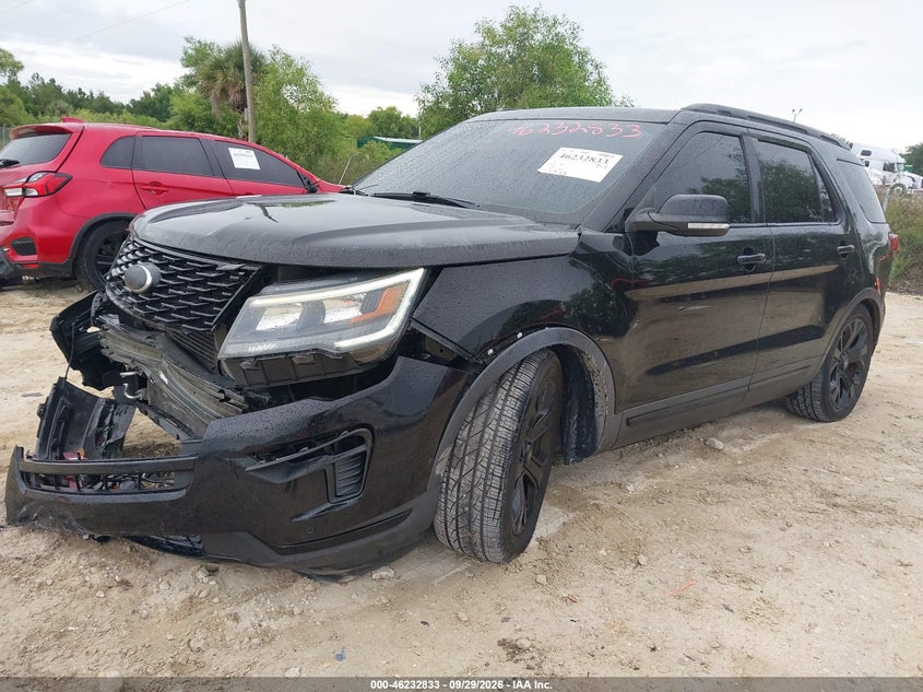 Vin: 1fm5k8gt0kgb35287, lot: 46732827, ford explorer sport 20192