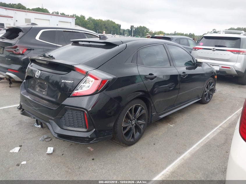 Vin: shhfk7g40ju222688, lot: 46732912, honda civic sport 20184