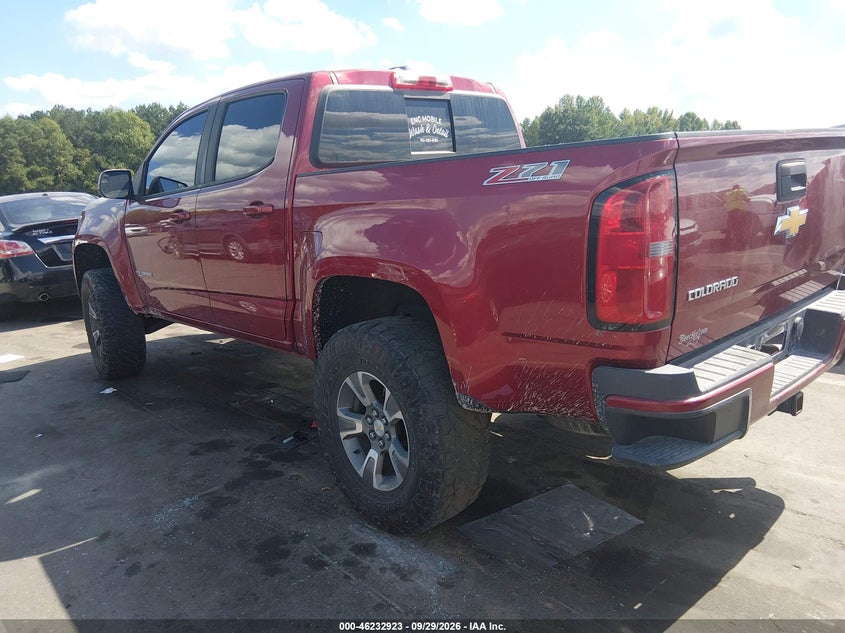 Vin: 1gcptde15j1109273, lot: 46732917, chevrolet colorado z71 20183