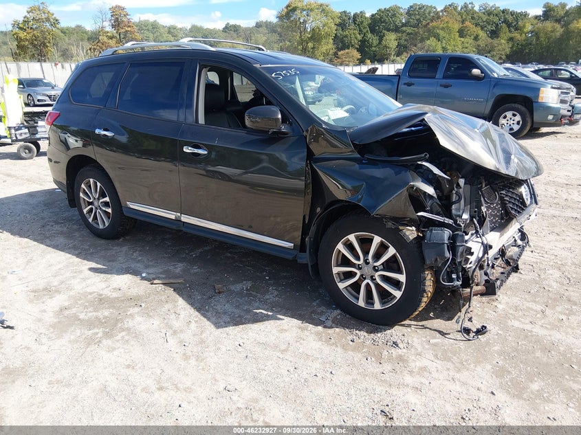Vin: 5n1ar2mm7fc648540, lot: 46732921, nissan pathfinder sl 20151